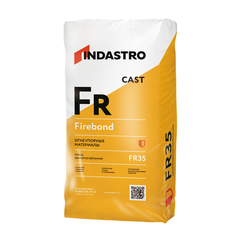 Смесь шамотная бетонная Indastro Firebond Cast FR35